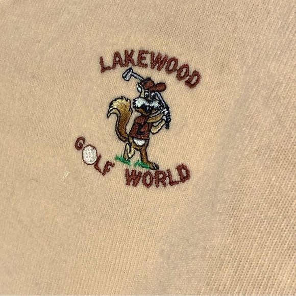 Vintage Lady Phoenix Sportswear Orange Lakewood Golf World V Neck Sweater M - Picture 6 of 11